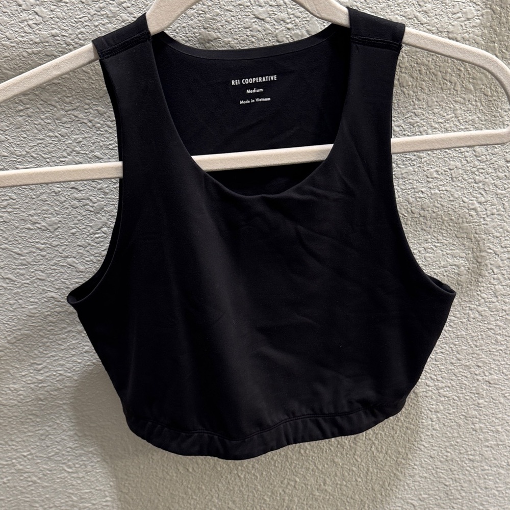 REI Cooperative Black Cropped Tank